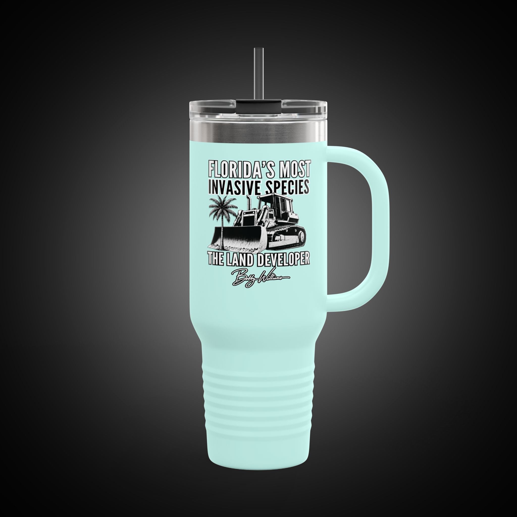40oz Insulated Travel Mug — "Florida's Most Invasive Species"