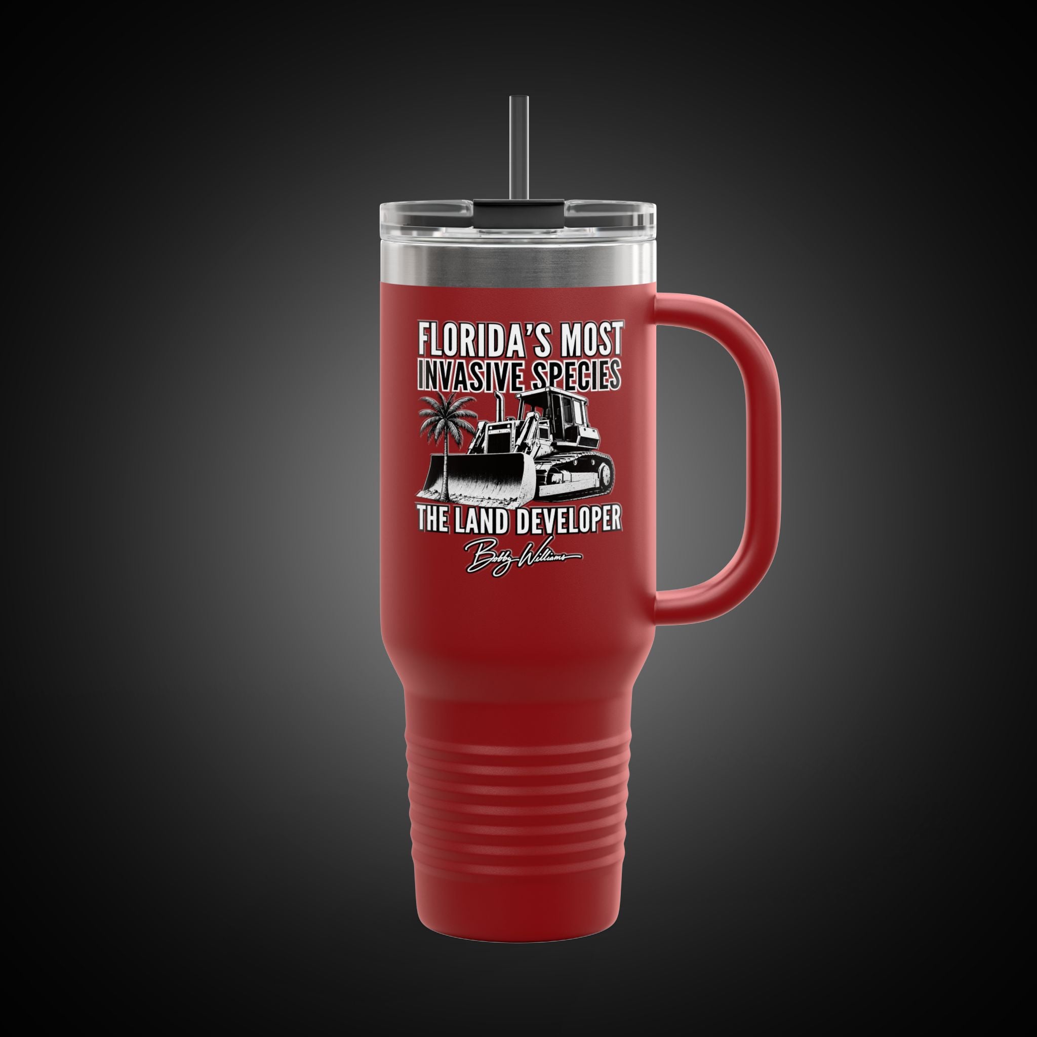 40oz Insulated Travel Mug — "Florida's Most Invasive Species"