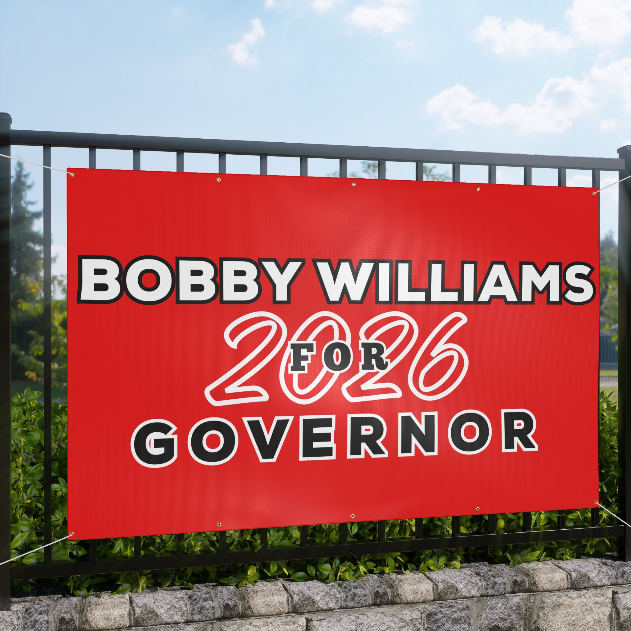 Campaign Banner — 'Bobby Williams for Governor 2026' Matte Sign