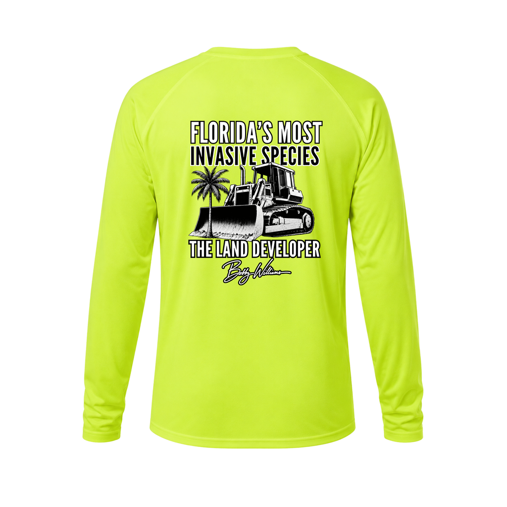 Dri-fit Long Sleeve Tee - "Florida's Most Invasive Species" Bobby Williams