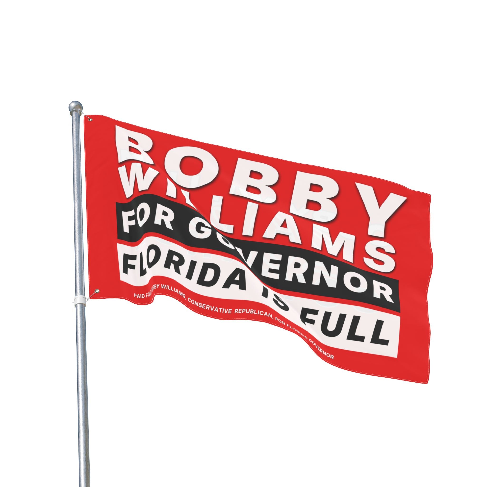 "Bobby For Florida Governor" Campaign Flag