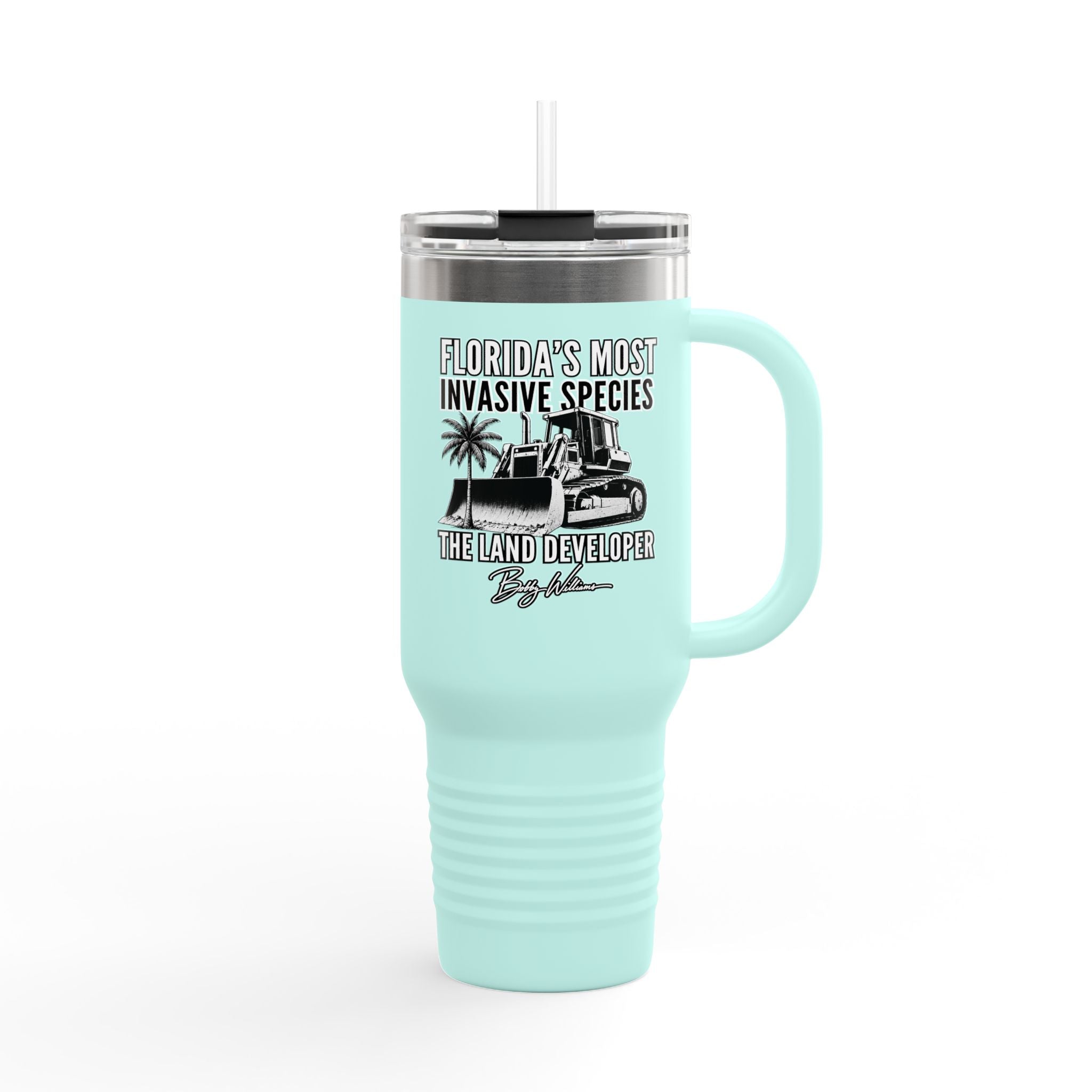 40oz Insulated Travel Mug — "Florida's Most Invasive Species"