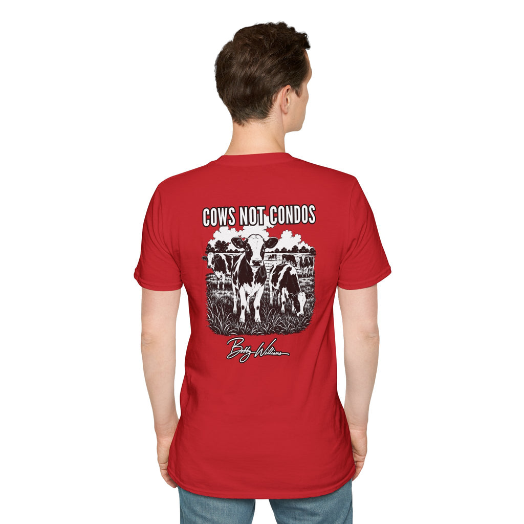 Bobby Williams T‑Shirt — "Cows Not Condos"