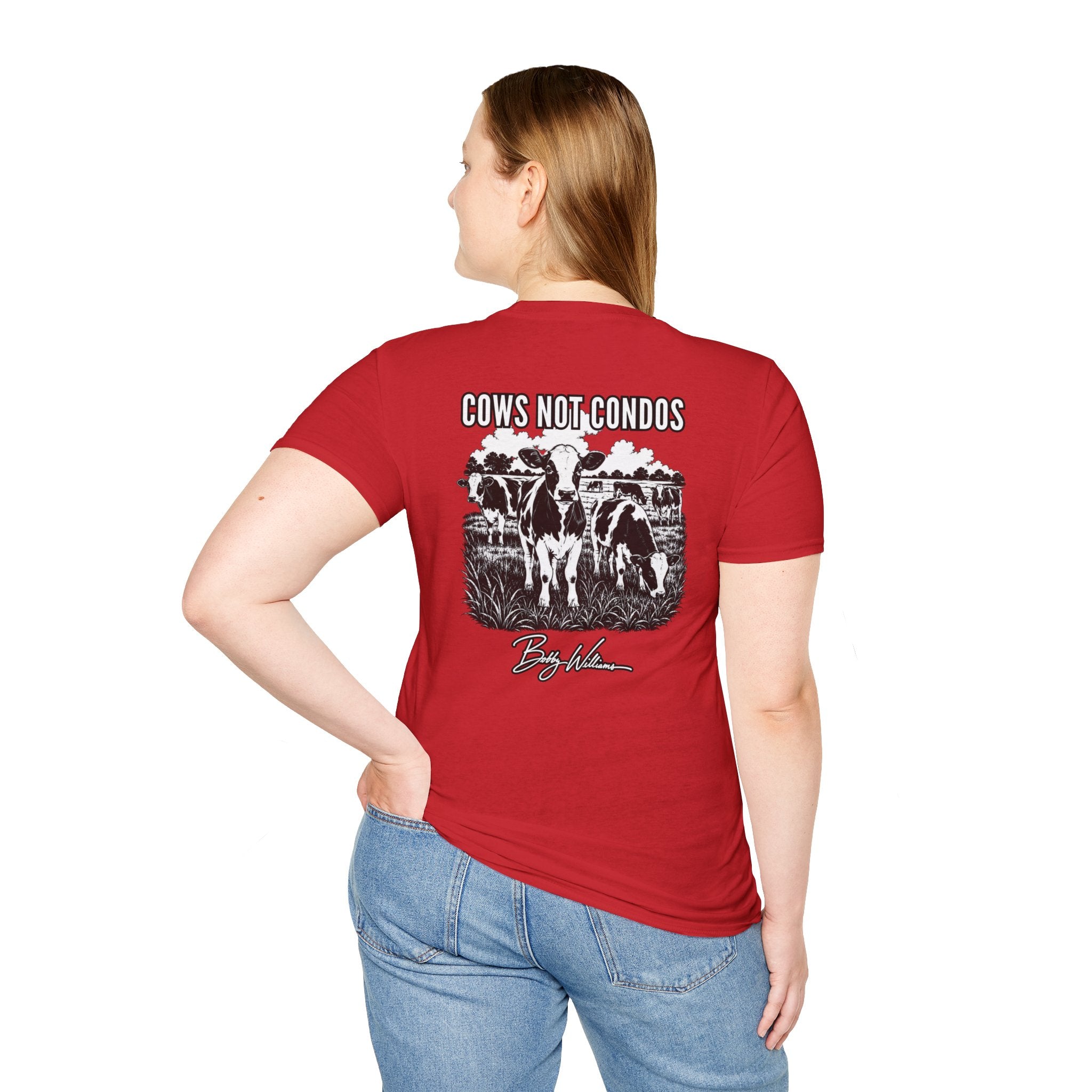 Bobby Williams T‑Shirt — "Cows Not Condos"