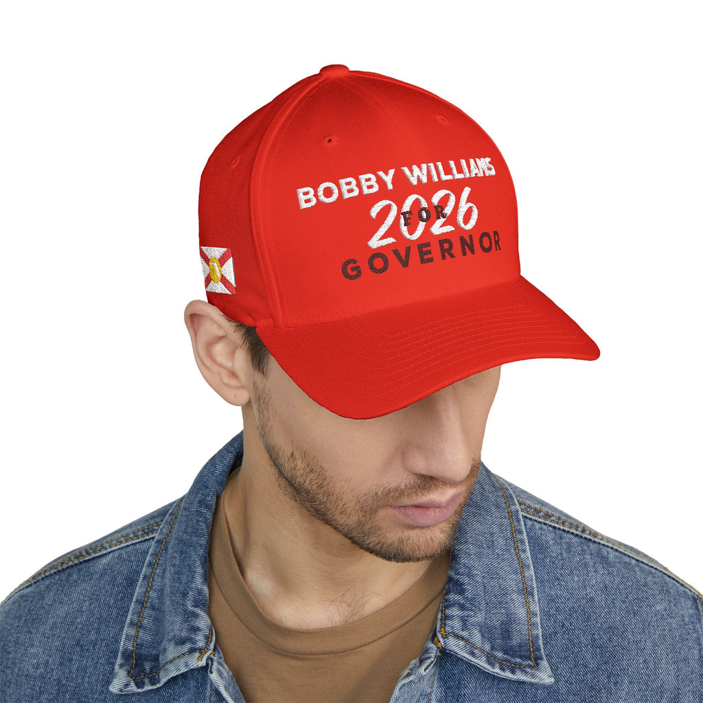 Candidate Campaign Cap — "Bobby Williams for Governor 2026" Embroidered Hat
