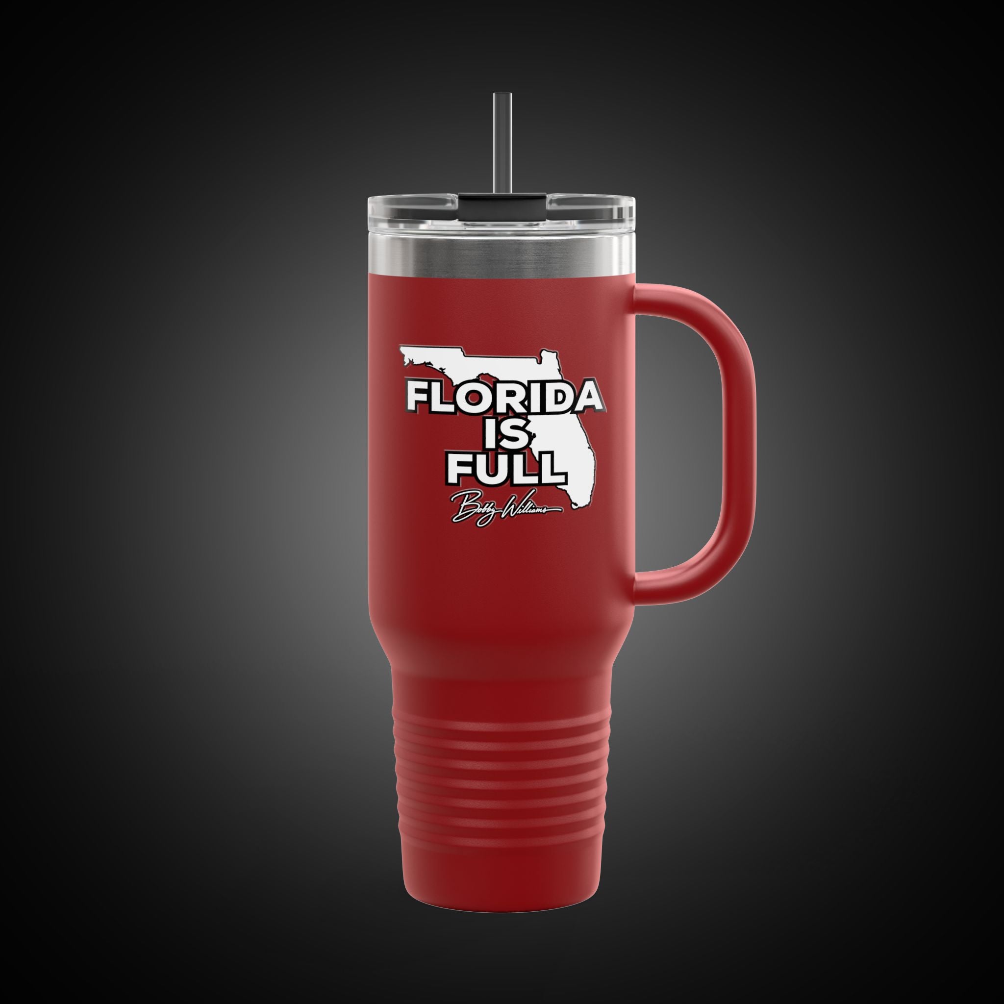40oz Insulated Travel Mug — "Florida is Full"