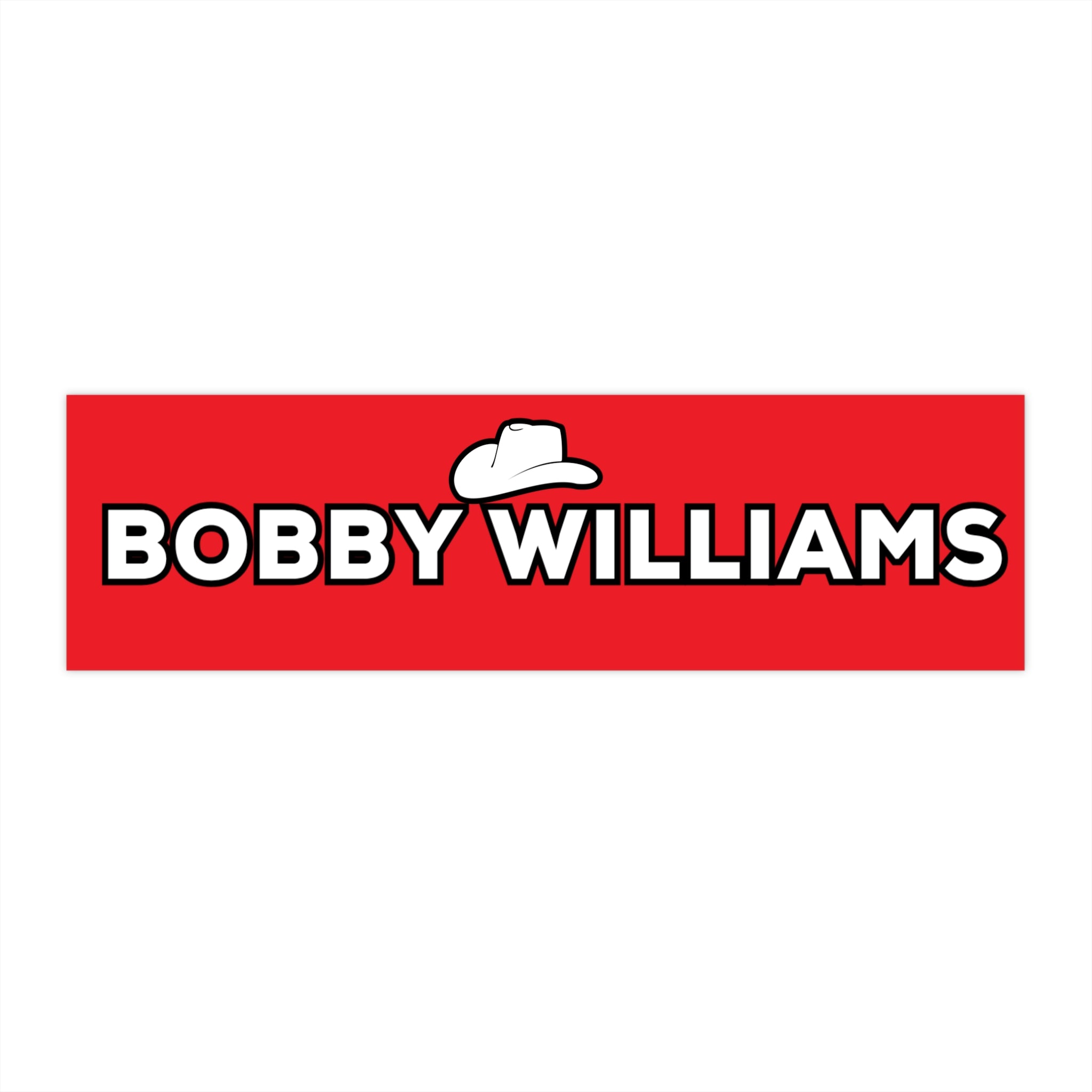 Bobby Williams Bumper Sticker — Car Decal