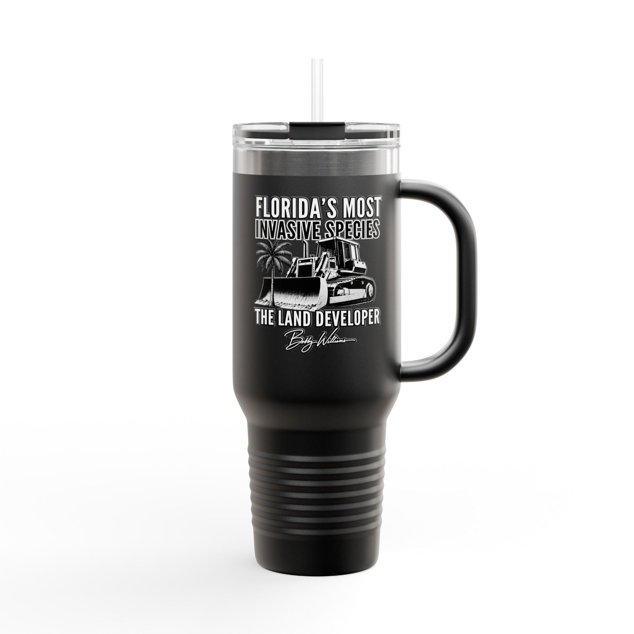 40oz Insulated Travel Mug — "Florida's Most Invasive Species"