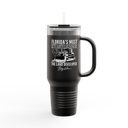 40oz Insulated Travel Mug — "Florida's Most Invasive Species"