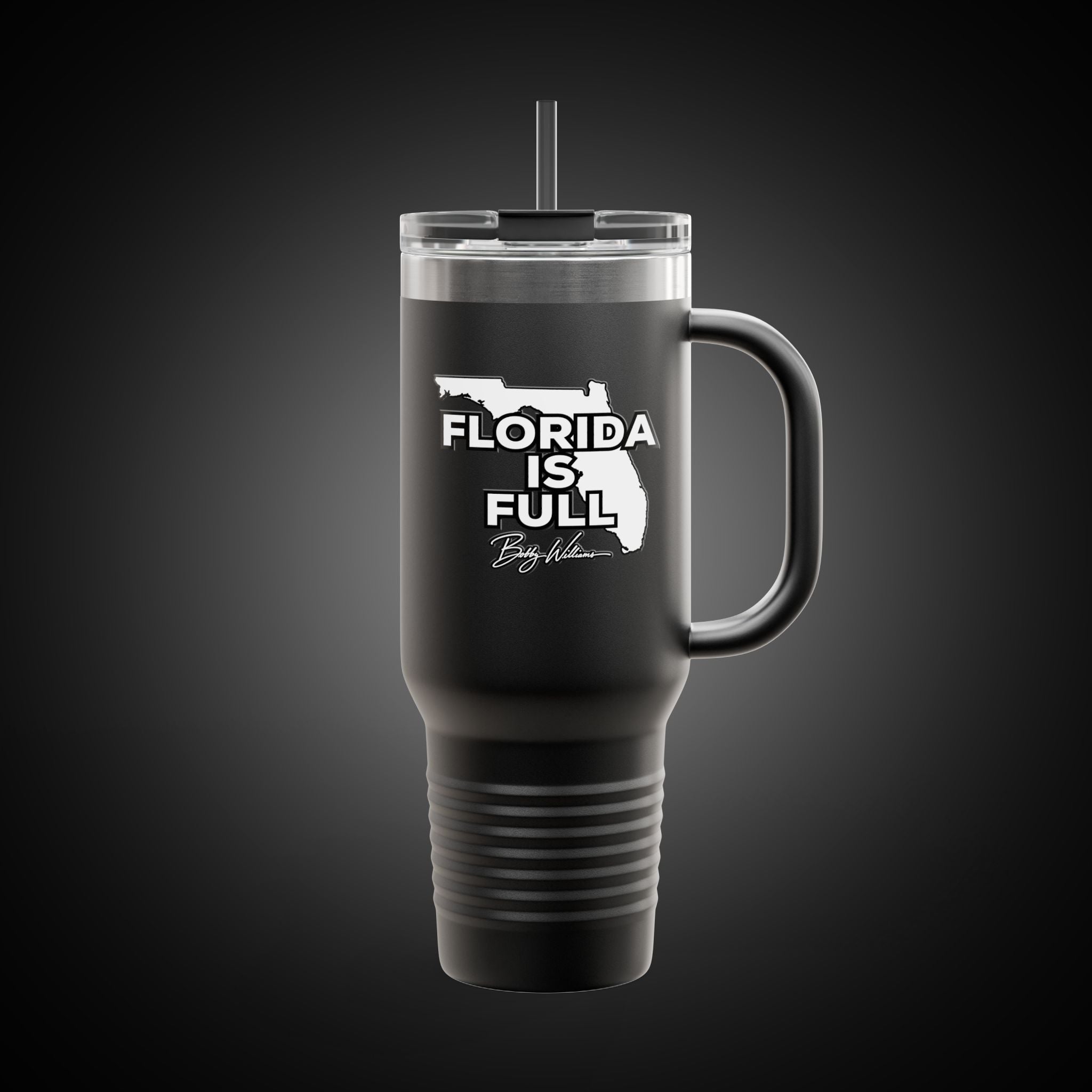 40oz Insulated Travel Mug — "Florida is Full"