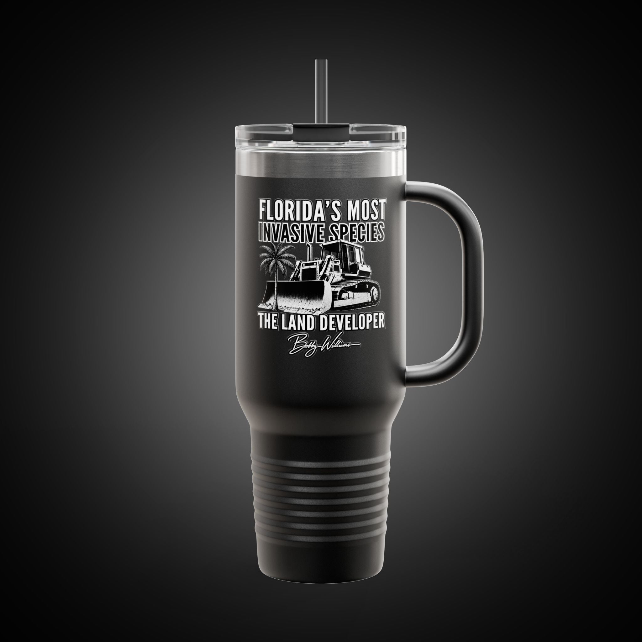 40oz Insulated Travel Mug — "Florida's Most Invasive Species"
