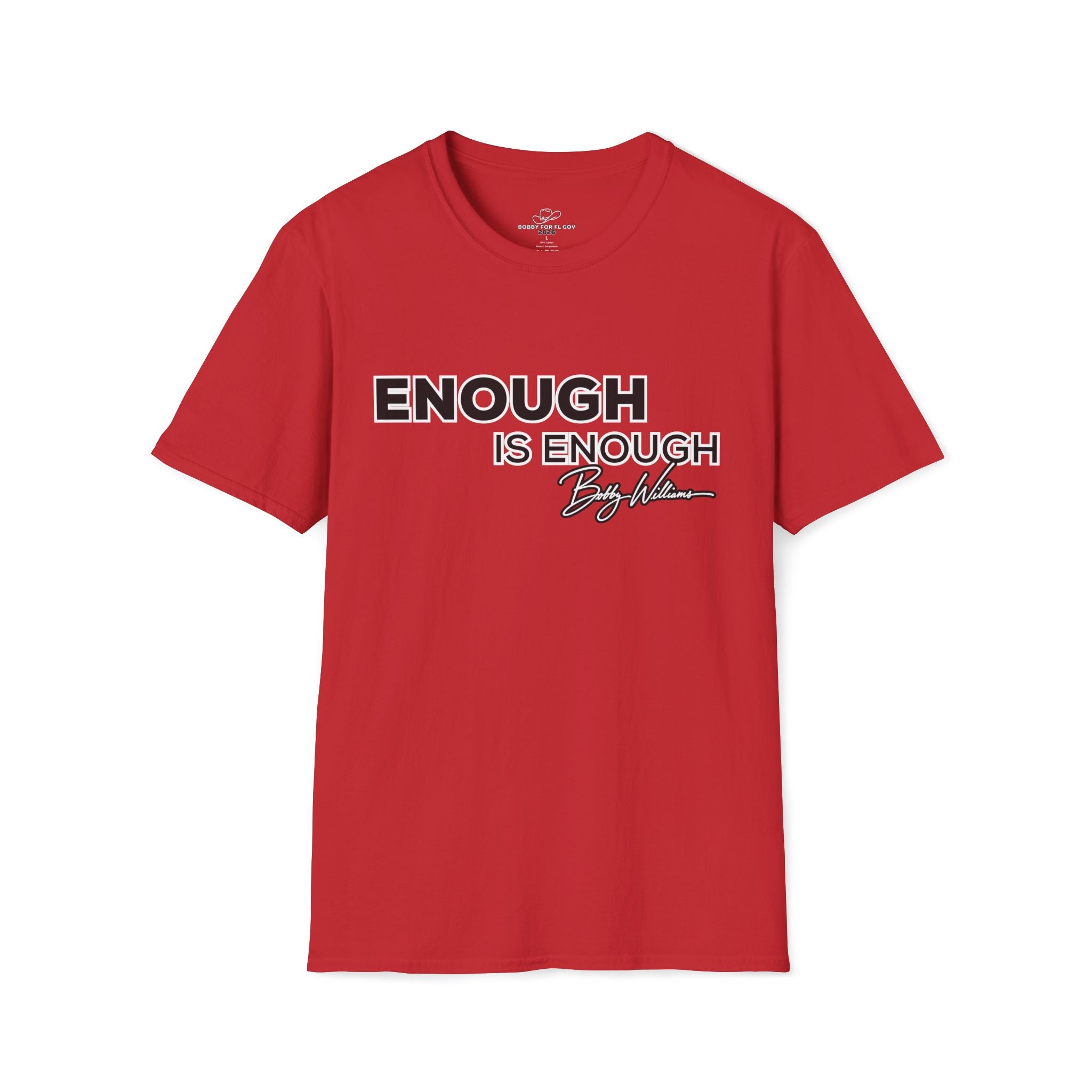 Bobby for Governor T‑Shirt — "Florida's Most Invasive Species - The Land Developer”