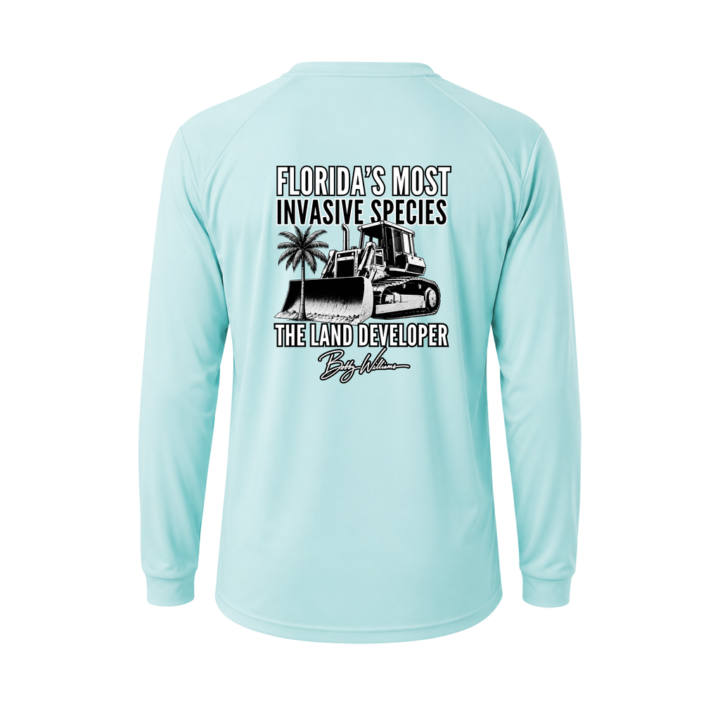 Dri-fit Long Sleeve Tee - "Florida's Most Invasive Species" Bobby Williams