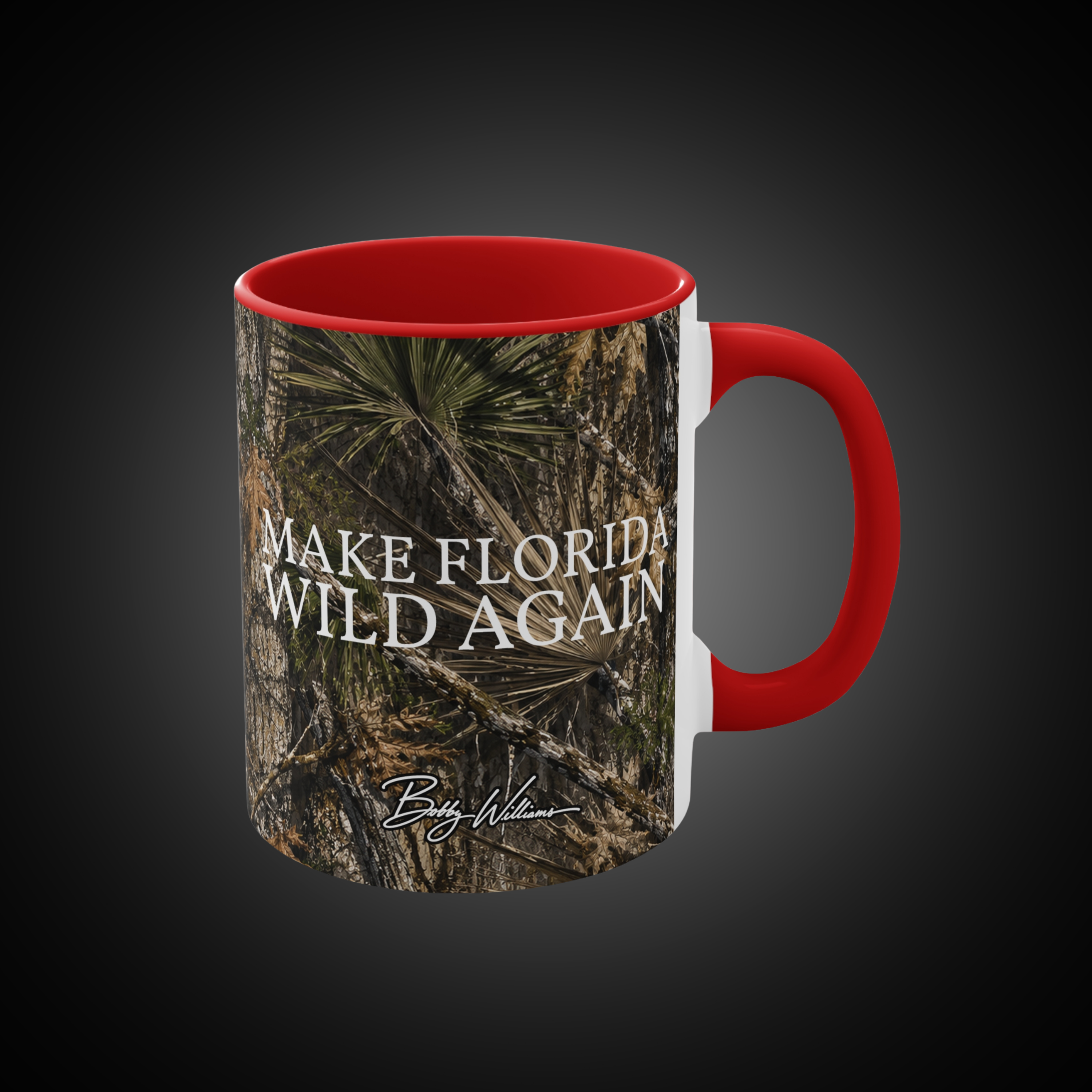 Camo Accent Mug — "Make It Wild" Bobby Williams