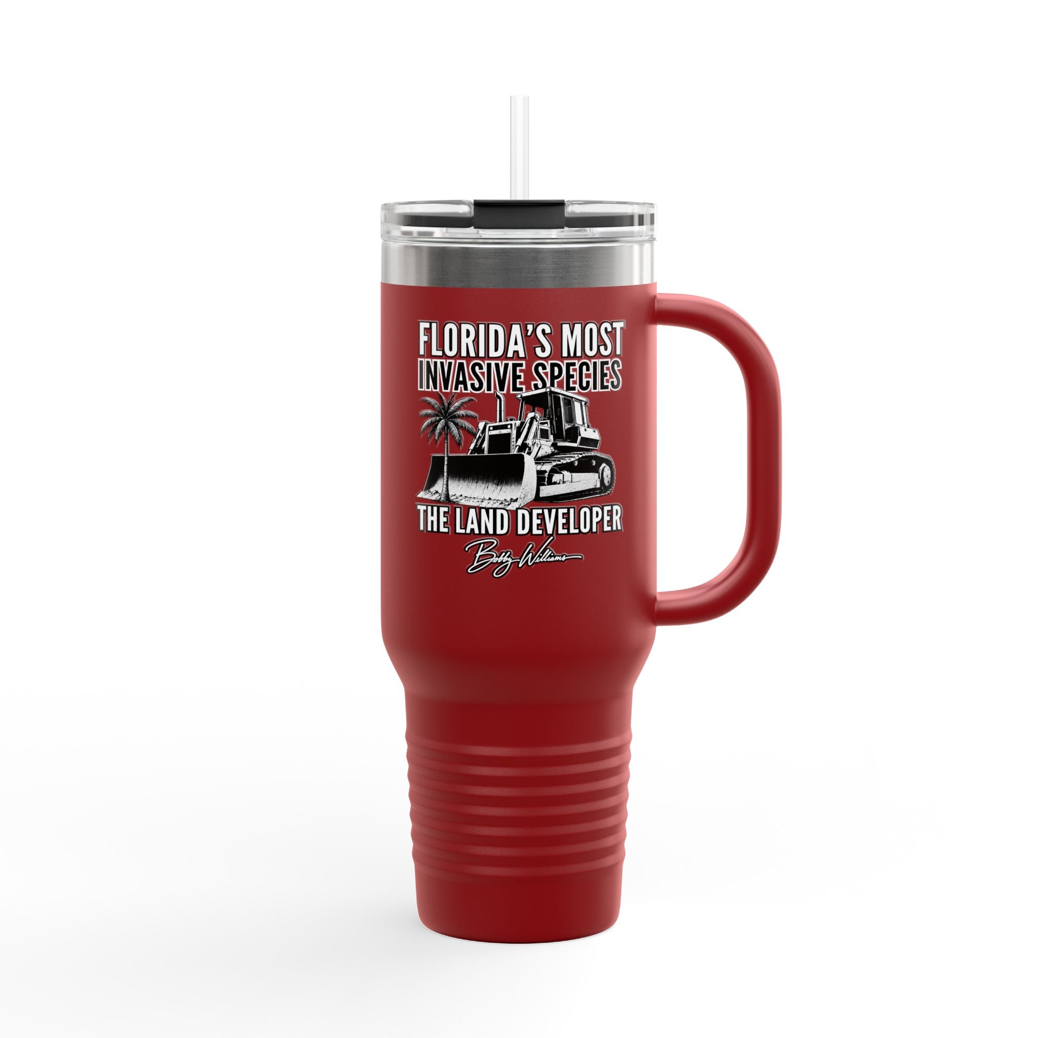 40oz Insulated Travel Mug — "Florida's Most Invasive Species"