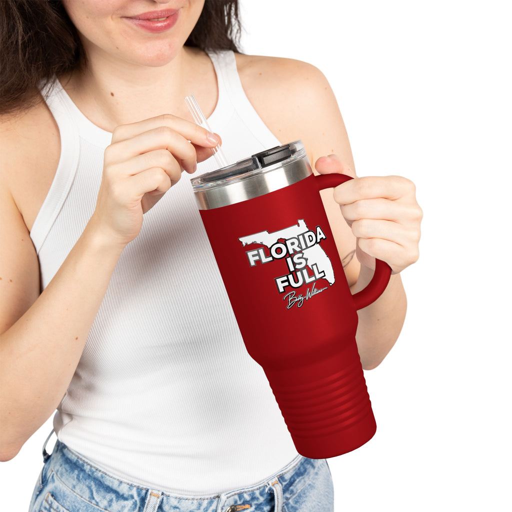 40oz Insulated Travel Mug — "Florida is Full"