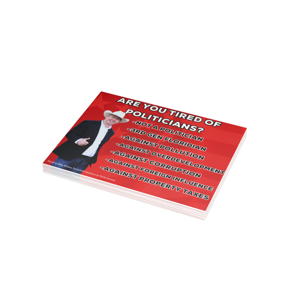Bobby Williams Campaign Flyers (at Cost)