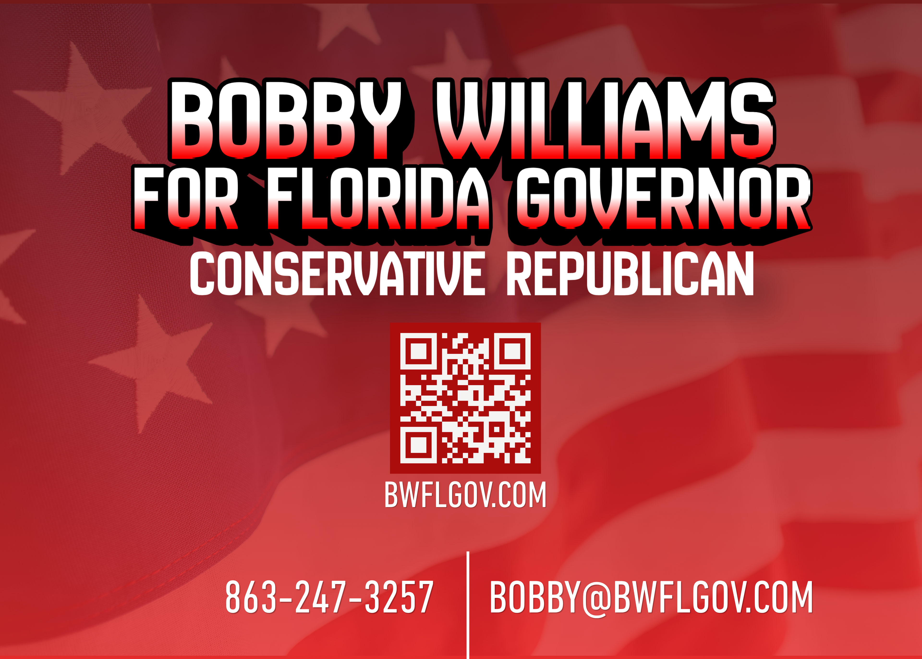 BULK Door Knocker Cards - Bobby Williams for Governor