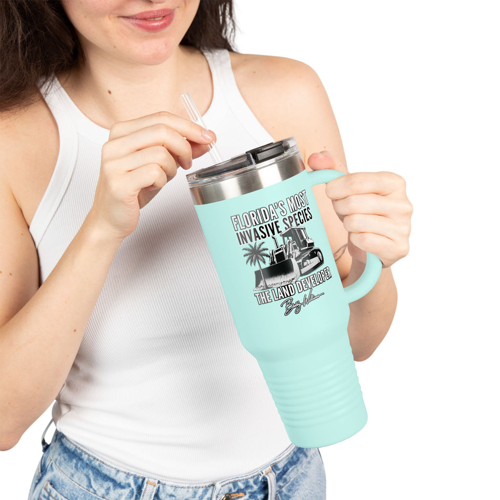 40oz Insulated Travel Mug — "Florida's Most Invasive Species"